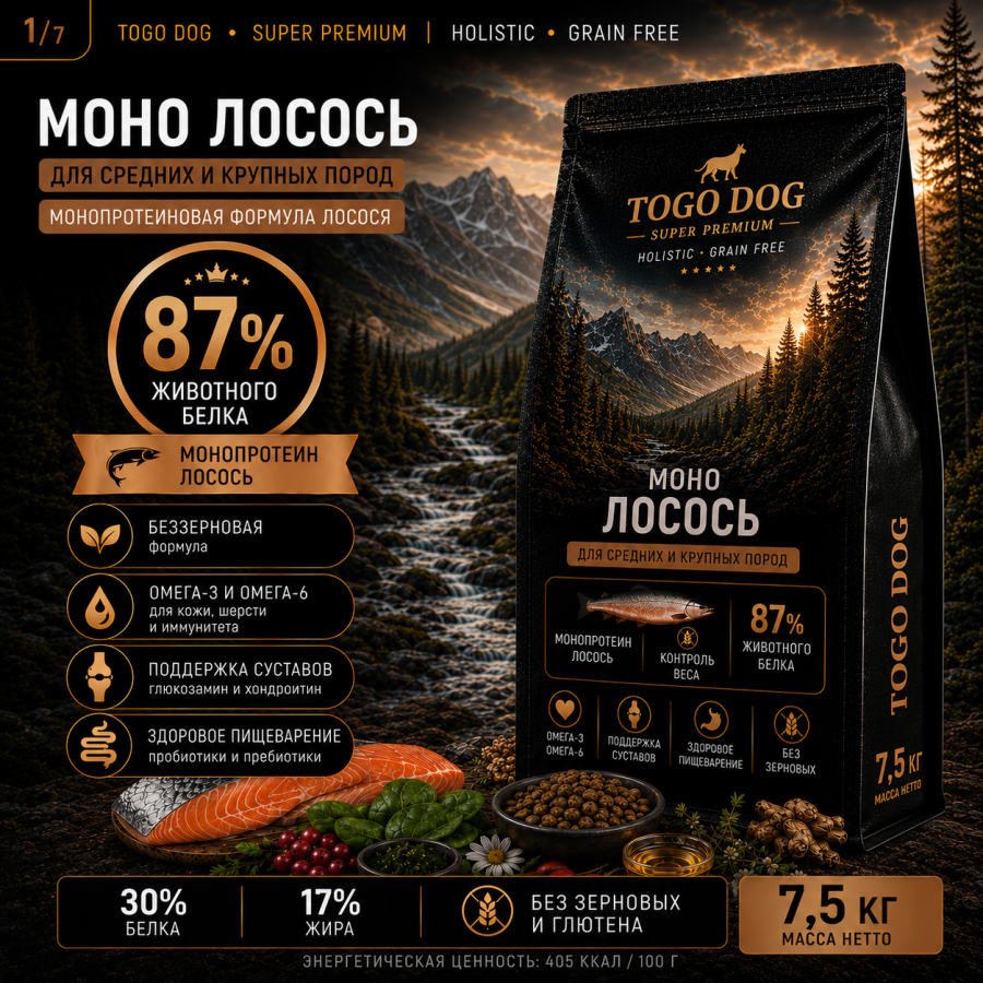 Моно Лосось 7,5 кг