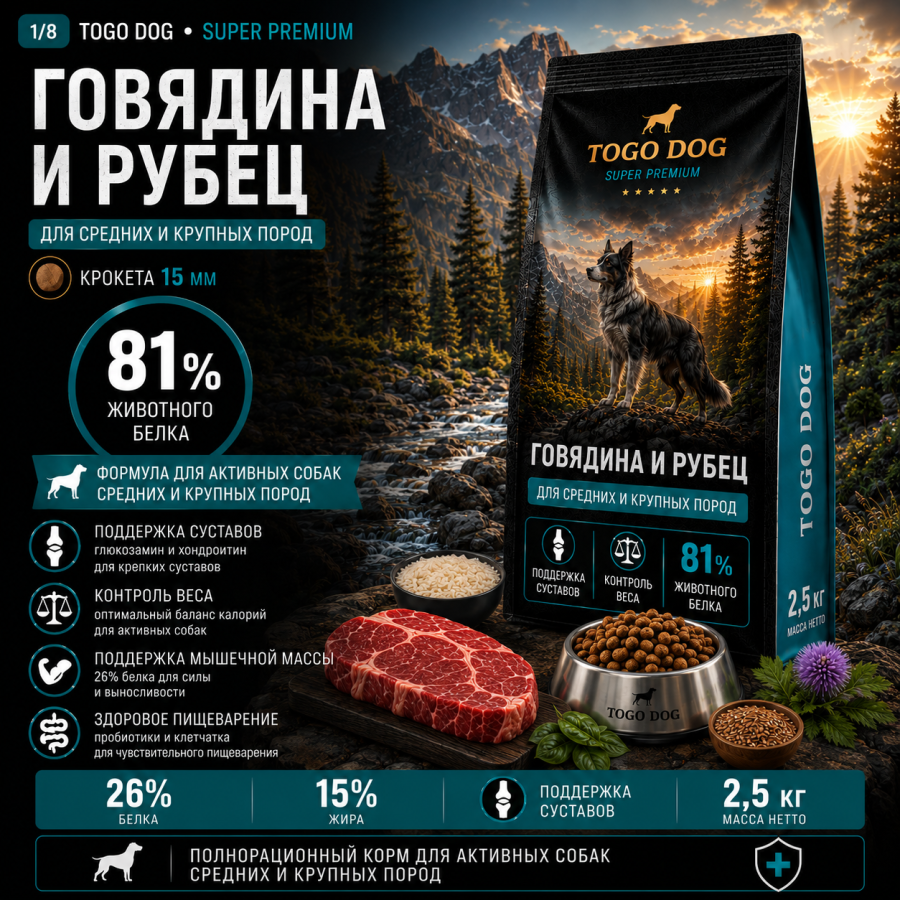 Говядина 2,5 кг Active